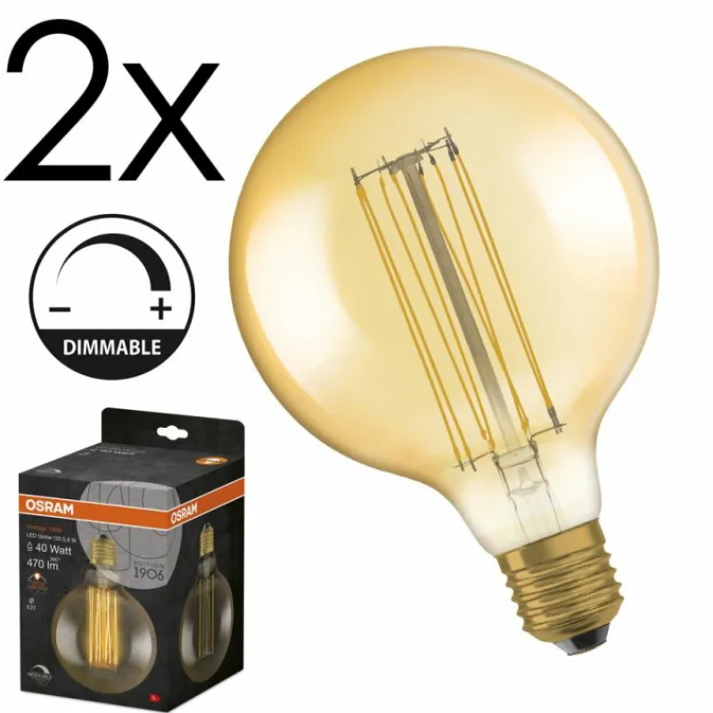hofstein E27 LED 5.8 Watt blanc chaud dimmable 470 Lumen