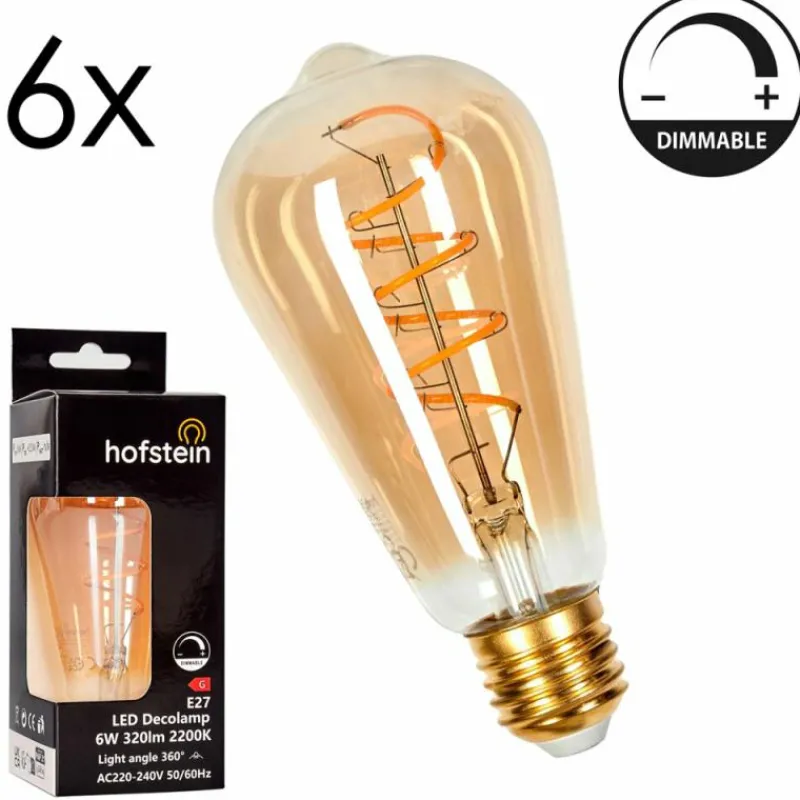 hofstein E27 LED 6 Watt blanc chaud dimmable 320 Lumen