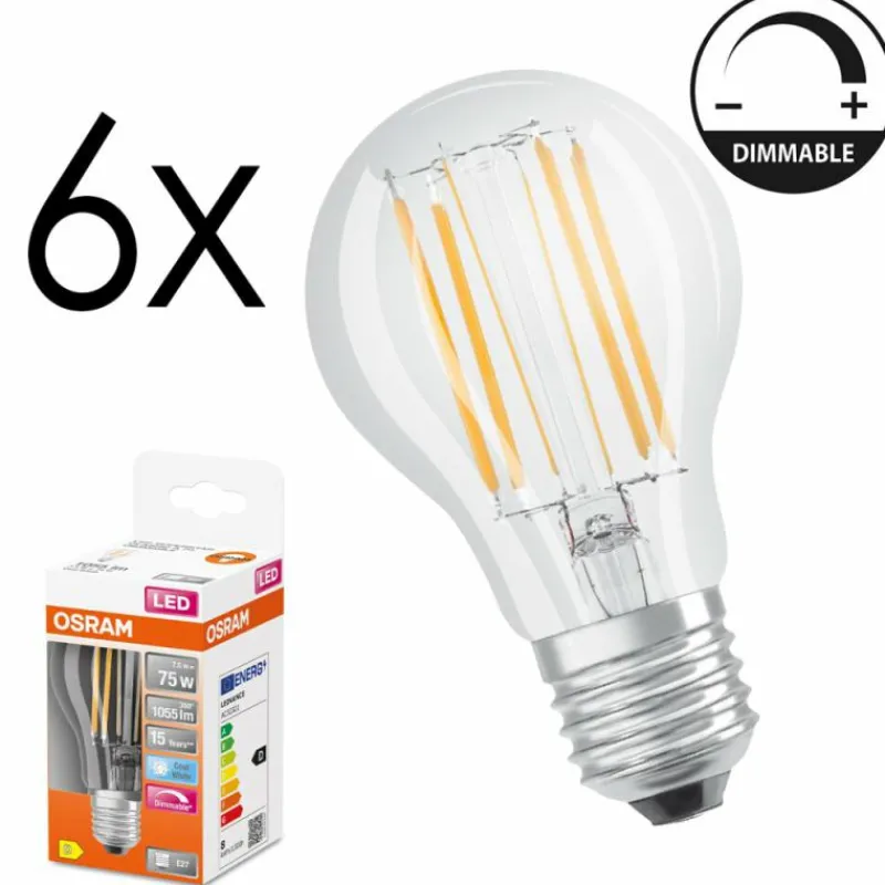 hofstein E27 LED 7.5 Watt blanc neutre dimmable 1055 Lumen