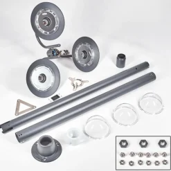 Luminaires Rustiques-hofstein Elima Luminaire extérieur, Réverbère, Eclairage de chemin Anthracite, 3 lumières