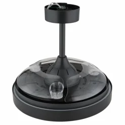 Luminaires Globo Lighting Elina Ventilateur de plafond lumineux LED Gris, 1 lumière, Télécommandes, Changeur de couleurs