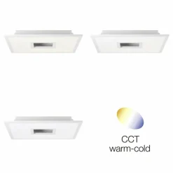 Lampes Industrielles-Luminaires Brilliant Ellia Panel LED Blanc, 1 lumière, Télécommandes