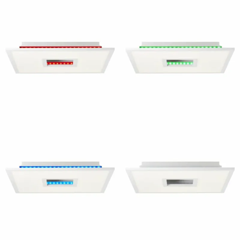 Lampes Industrielles-Luminaires Brilliant Ellia Panel LED Blanc, 1 lumière, Télécommandes