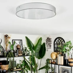 hofstein Elmar Plafonnier LED Argenté, 1 lumière