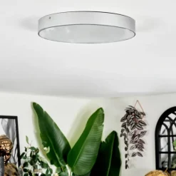 hofstein Elmar Plafonnier LED Argenté, 1 lumière