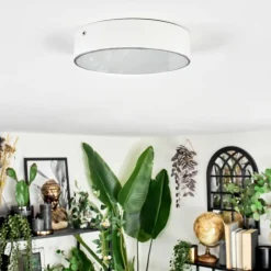 hofstein Elmar Plafonnier LED Blanc, 1 lumière