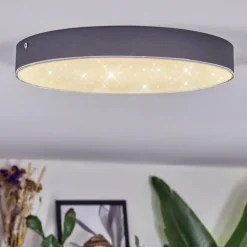 hofstein Elmar Plafonnier LED Noir, 1 lumière