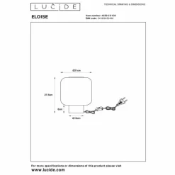 Luminaires Lucide ELOISE Lampe à poser Noir, 1 lumière