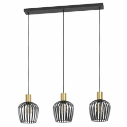 Luminaires Eglo EMPOLI Suspension Laiton, Noir, 3 lumières* Suspensions