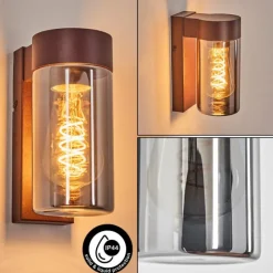 hofstein Encoberta Lampe murale d´extérieur Rouille, 1 lumière