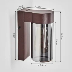 hofstein Encoberta Lampe murale d´extérieur Rouille, 1 lumière