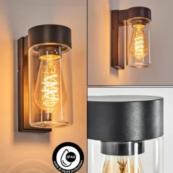 hofstein Encoberta Lampe murale d´extérieur Noir, 1 lumière