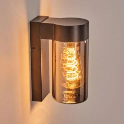 hofstein Encoberta Lampe murale d´extérieur Noir, 1 lumière