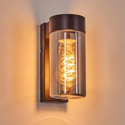 hofstein Encoberta Lampe murale d´extérieur Noir, 1 lumière