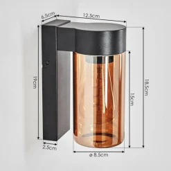 hofstein Encoberta Lampe murale d´extérieur Noir, 1 lumière