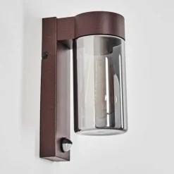 hofstein Encoberta Luminaire extérieur, Lampe murale d´extérieur Rouille, 1 lumière, Détecteur de mouvement