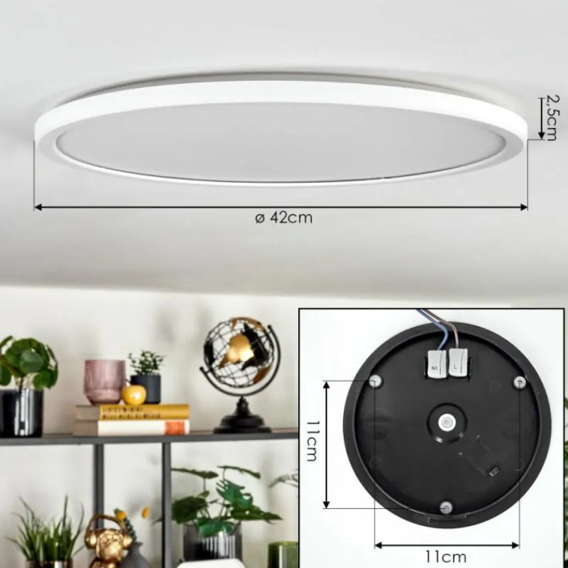 hofstein Endrup Plafonnier LED Blanc, 1 lumière