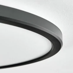 hofstein Endrup Plafonnier LED Noir, 1 lumière