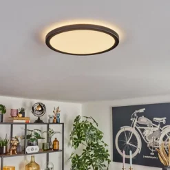 hofstein Endrup Plafonnier LED Noir, 1 lumière