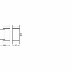 Luminaires Ledvance Endura Applique murale Gris, 2 lumières