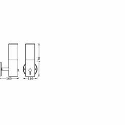 Luminaires Ledvance Endura Applique murale Gris, 1 lumière