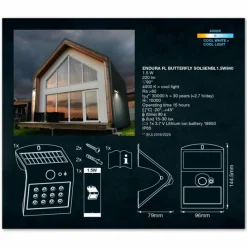 Luminaires Ledvance Endura Détecteur de mouvement LED Noir, 1 lumière