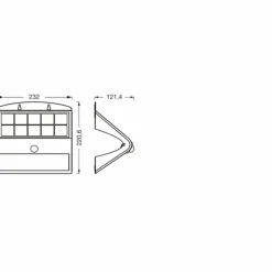 Luminaires Ledvance Endura Détecteur de mouvement LED Noir, 1 lumière