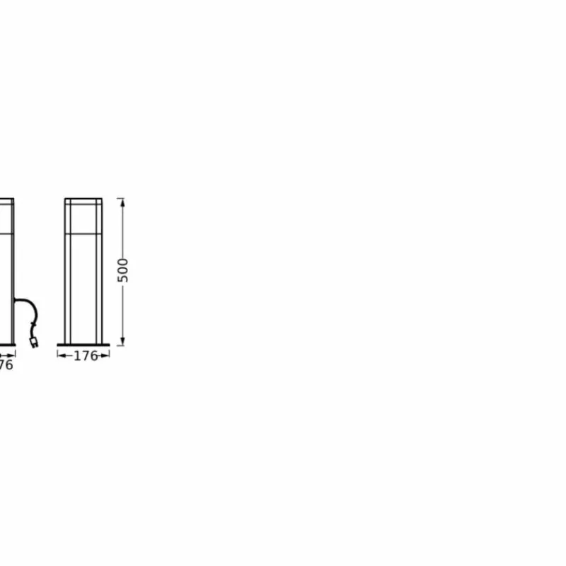 Luminaires Ledvance Endura Lampadaire d'extérieur LED Gris, 1 lumière