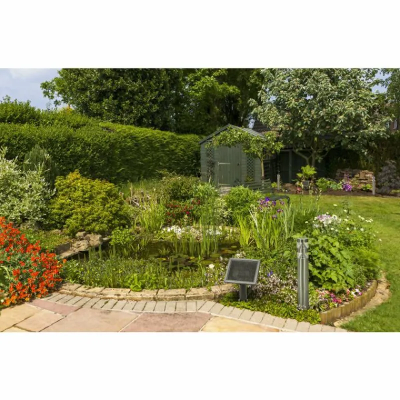 Luminaires Ledvance Endura Lampadaire d'extérieur LED Acier brossé, 1 lumière