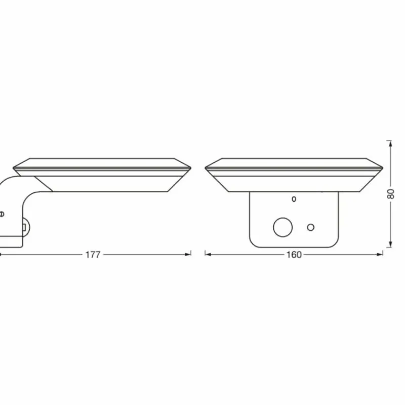 Luminaires Ledvance ENDURA Lampe murale d´extérieur LED Noir, 1 lumière, Détecteur de mouvement