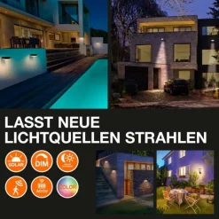 Luminaires Ledvance ENDURA Lampe murale d´extérieur LED Noir, 1 lumière, Détecteur de mouvement