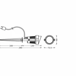 Luminaires Ledvance Endura Spot de jardin LED Noir, 1 lumière