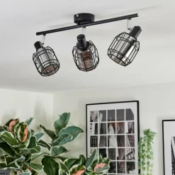 hofstein Ennor Plafonnier, Spot de plafond Noir, 3 lumières