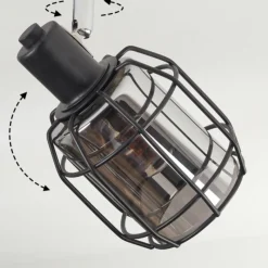 hofstein Ennor Plafonnier, Spot de plafond Noir, 3 lumières