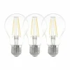 hofstein Ensemble de 3 lampes LED LM_LED_E27 clair Ø6cm L: 10,7cm avec 810 lumens