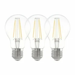 hofstein Ensemble de 3 lampes LED LM_LED_E27 clair Ø6cm L: 10,7cm avec 810 lumens