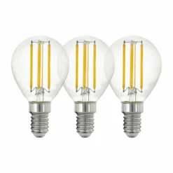 Lampes Vintages & Rétros-hofstein Ensemble de 3 lampes LED LM_LED_E14 clair Ø4,5cm L: 8cm Clair, 3 lumières