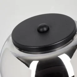 Suspension Verre Fumé-Lampe 2-er à poser, Liseuse LED Noir, 1 lumière