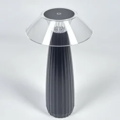 hofstein Eryla Lampe de bureau, Lampe à poser LED Noir, 1 lumière