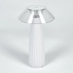 hofstein Eryla Lampe de bureau, Lampe à poser LED Blanc, 1 lumière
