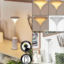 hofstein Eryon Lampe de bureau, Lampe à poser LED Blanc, 1 lumière* Éclairage Led