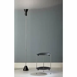 Lampe Design-Luminaires Tecnolumen ES 57 LED Tecnolumen Projecteur Chrome, Noir, 1 lumière