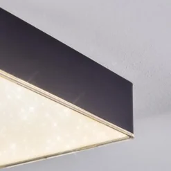 hofstein Esmar Plafonnier LED Noir, 1 lumière