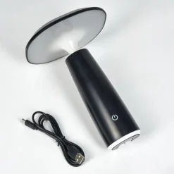 hofstein Eston Lampe de bureau, Lampe à poser LED Noir, Blanc, 1 lumière