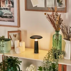 hofstein Eston Lampe de bureau, Lampe à poser LED Noir, Blanc, 1 lumière