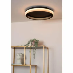 Luminaires Lucide ESTREJA Plafonnier LED Noir, 1 lumière* Éclairage Led