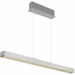 Luminaires Globo Lighting Ethan Suspension LED Aluminium brossé, Blanc, 1 lumière* Suspensions