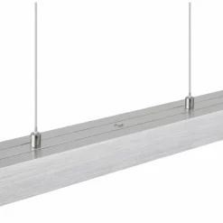 Luminaires Globo Lighting Ethan Suspension LED Aluminium brossé, Blanc, 1 lumière* Suspensions