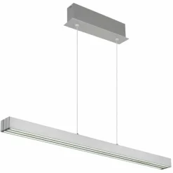 Luminaires Globo Lighting Ethan Suspension LED Aluminium brossé, Blanc, 1 lumière* Suspensions