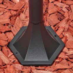 Luminaires Rustiques-hofstein Etoe Luminaire extérieur, Eclairage de chemin Noir, 1 lumière, Détecteur de mouvement